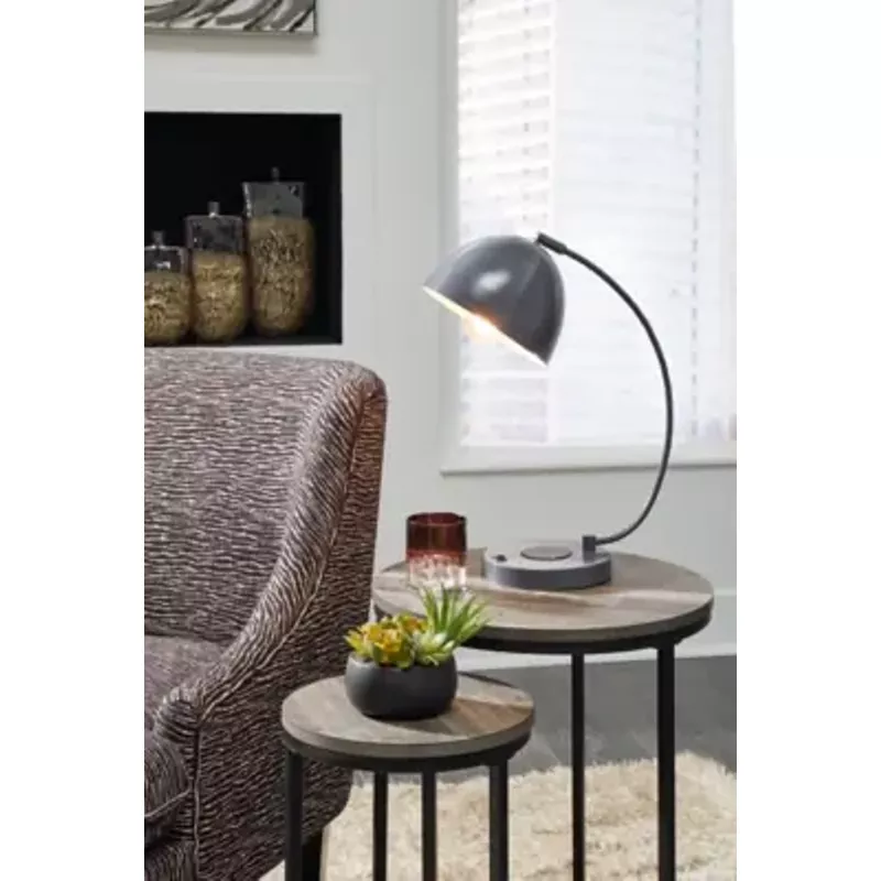 Gray Austbeck Metal Desk Lamp (1/CN)