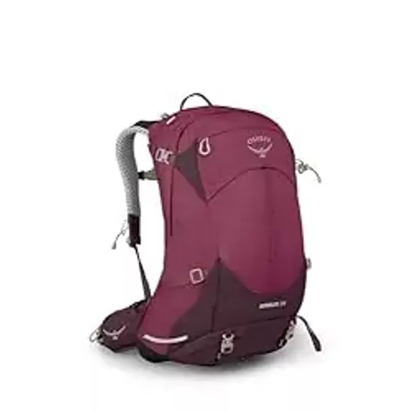 Osprey Sirrus 34L Women's Hiking Backpack, Elderberry Purple/Chiru Tan