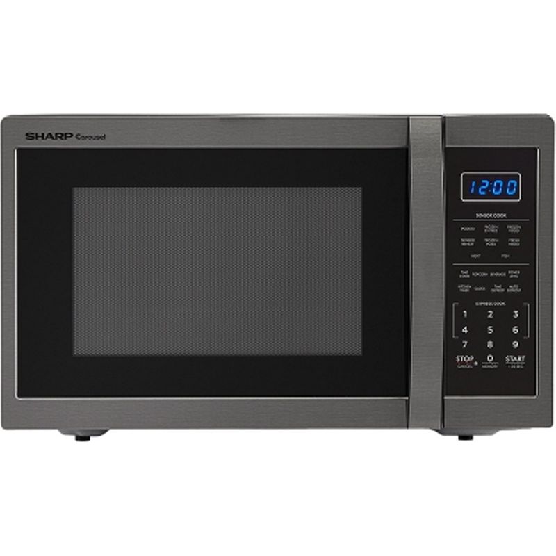 Sharp 1.4 Cu. Ft. Black Stainless Steel Countertop Microwave Oven