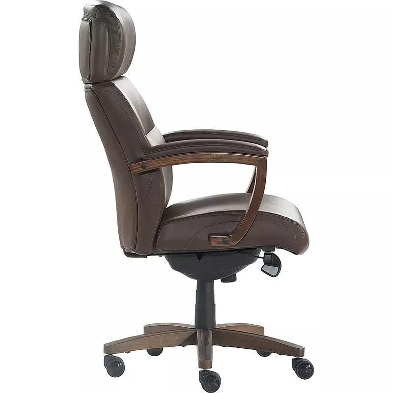 La-Z-Boy - Greyson Modern Faux Leather Executive Chair - Brown