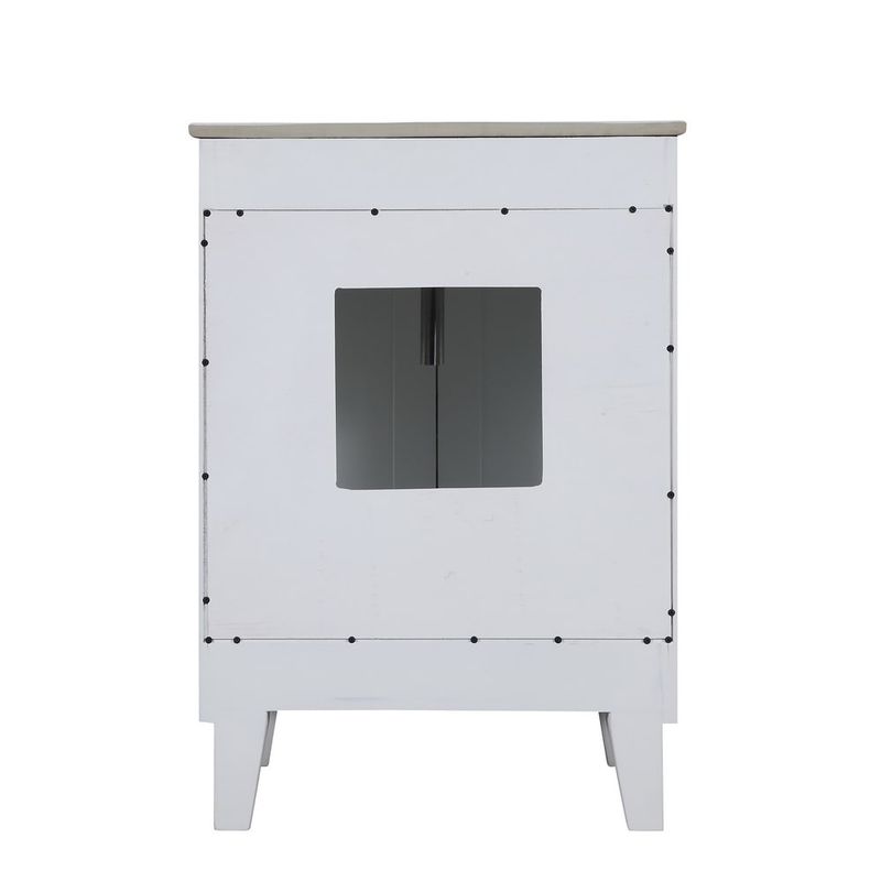 30-inch Single Sink Bathroom Vanity in White Finish - White FInish, no faucet