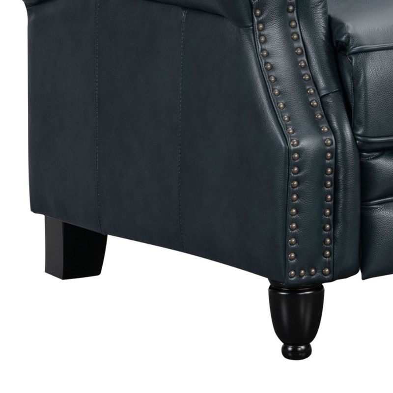 Rent to own Abbyson Philippe Top Grain Leather Pushback Recliner Red