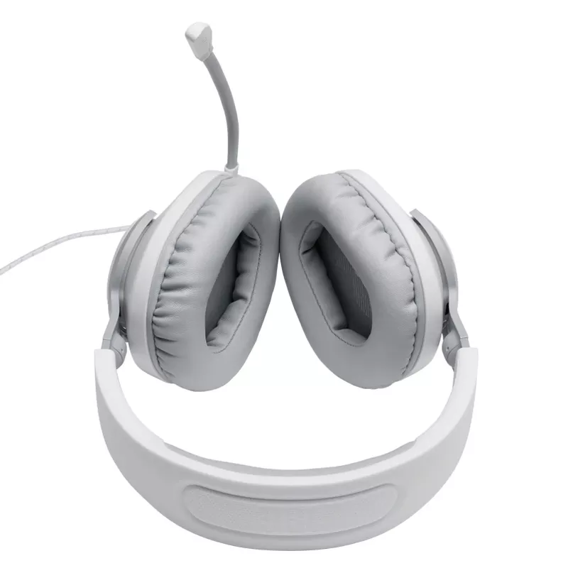 JBL Quantum 100 Wired Over-Ear Gaming Headset w/ Detachable Mic White