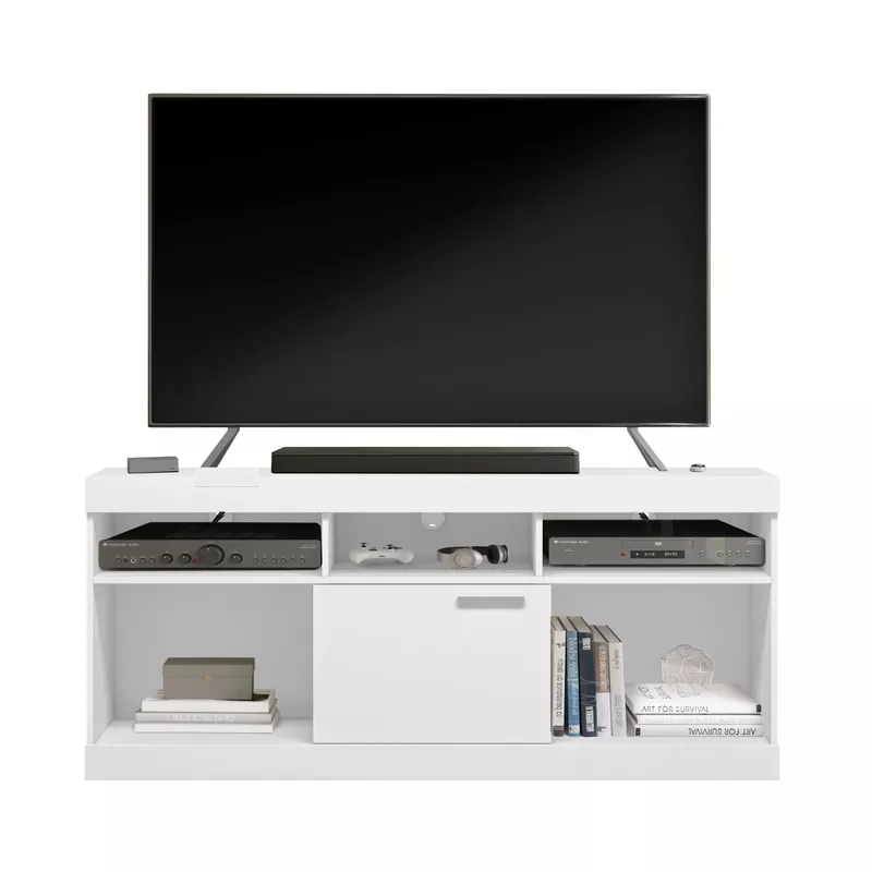 Entertainment Stand for TVs Up to 65", White