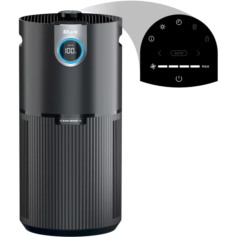 Shark - Clean Sense Air Purifier MAX with Odor Neutralizer Technology, 1200-sq. ft, HEPA Filter - Black