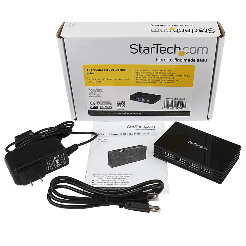 StarTech 4 Port Compact USB 2.0 Hub