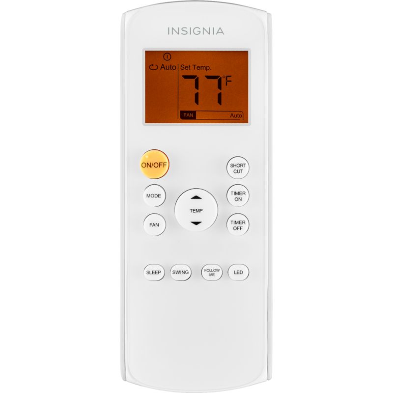 Remote Control Zoom. Insignia™ - 350 Sq. Ft. Portable Air Conditioner - White