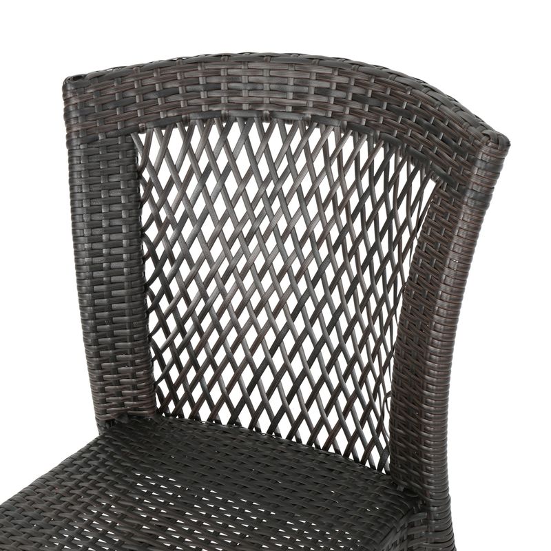 Irving Outdoor 3-Piece Wicker Chat Set by Christopher Knight Home - Multibrown