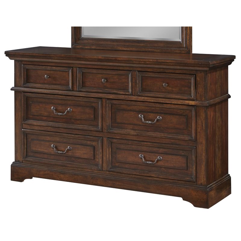 Lakewood Distressed Wood Dresser with Mirror by Greyson Living - Lakewood Brown Dresser Only