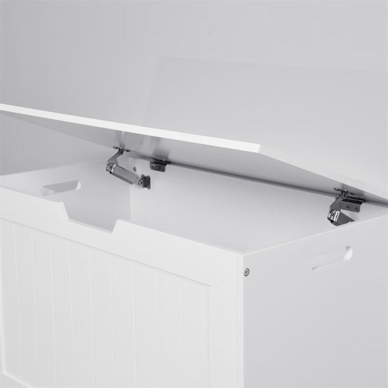 Merax Flip Top Storage Bench - White