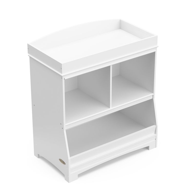 Graco Benton Changing Table with Storage and Removable Topper - White