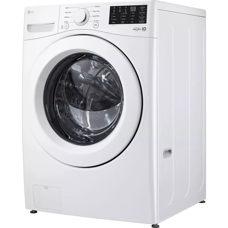 LG - 5.0 Cu. Ft. High-Efficiency Front Load Washer with 6Motion Technology - White