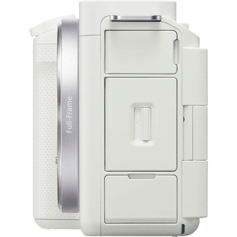 Left Zoom. Sony - Alpha ZV-E1 Full-frame Vlog Mirrorless Lens Camera (Body Only) - White