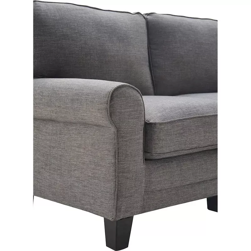 Serta - Copenhagen 3-Seat Fabric Sofa - Gray