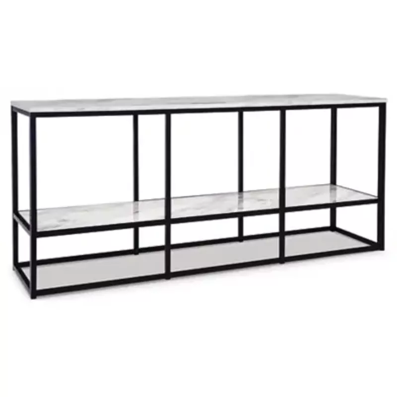 Gray/Black Donnesta Extra Large TV Stand