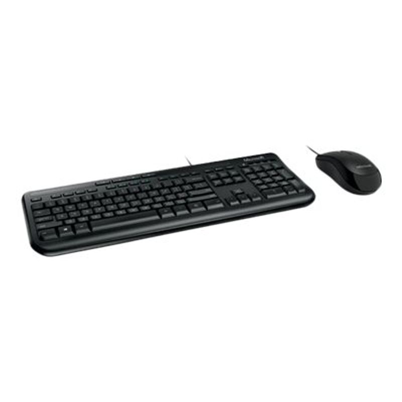 Microsoft Wired Desktop 600 - keyboard and mouse set - English - North America - black