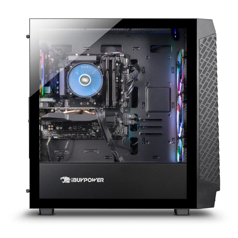 iBUYPOWER SlateMesh A7N4601 Gaming Desktop Computer, AMD Ryzen 7 7700 3.8GHz, 16GB RAM, 2TB SSD, NVIDIA GeForce RTX 4060 8GB, Windows 11...