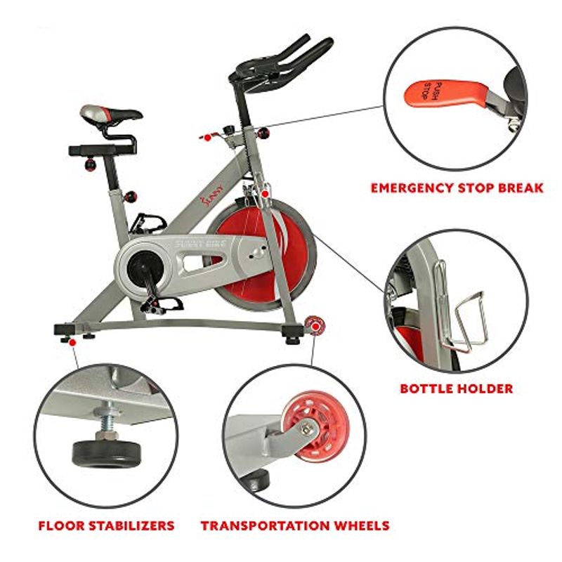 Sunny Health & Fitness Pro II Indoor Cycling Bike with Device Mount and Advanced Display Ã¢â‚¬â€œ SF-B1995