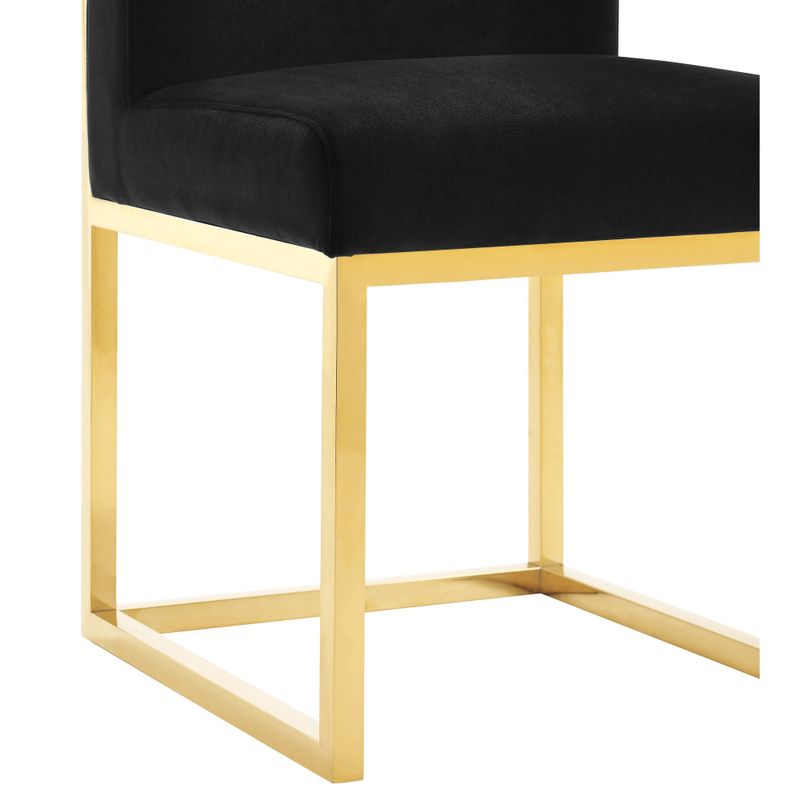 Haute Velvet Chair - Black