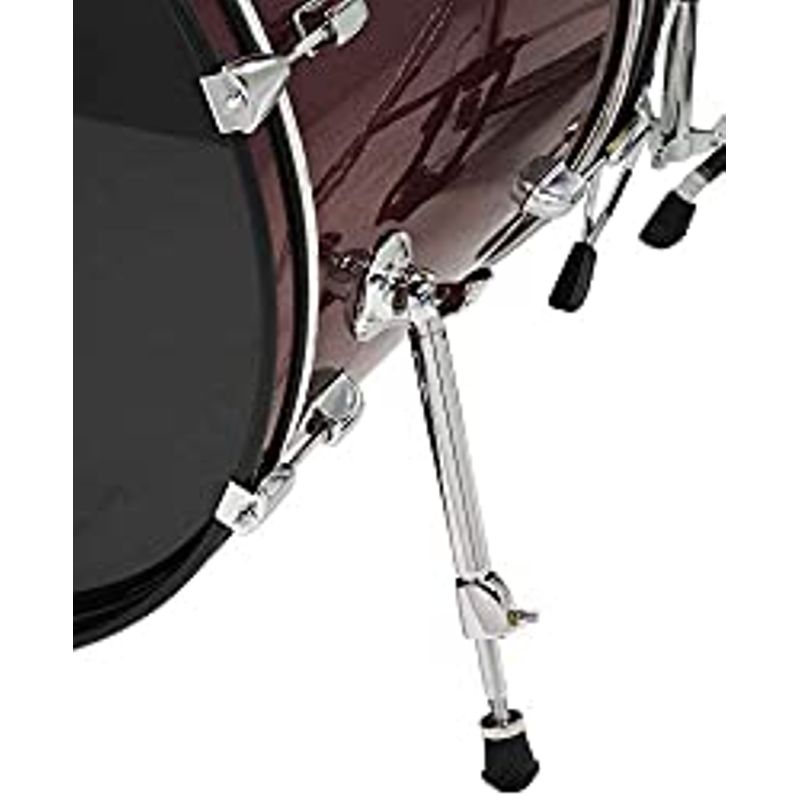 Pacific Drums Center Stage Complete Drumkit, 5 Drum Set, Ruby Red Sparkle, 7x10, 8x12, 14x16 Floor, 16x22 Kick, 5x14 Snare (PDCE2215KTRR)