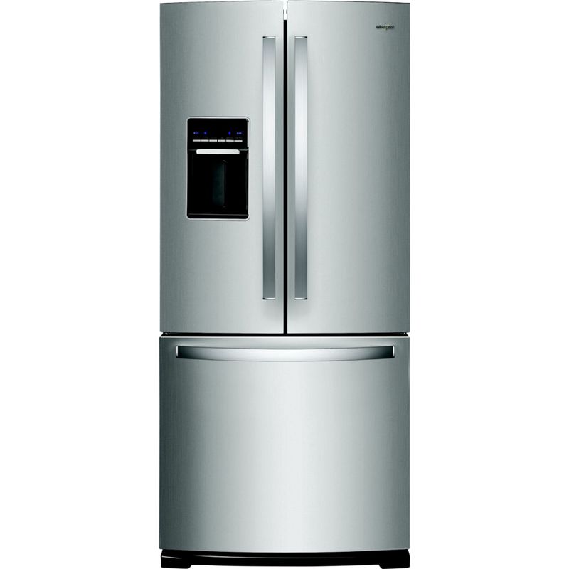 Front Zoom. Whirlpool - 19.7 Cu. Ft. French Door Refrigerator - Stainless steel