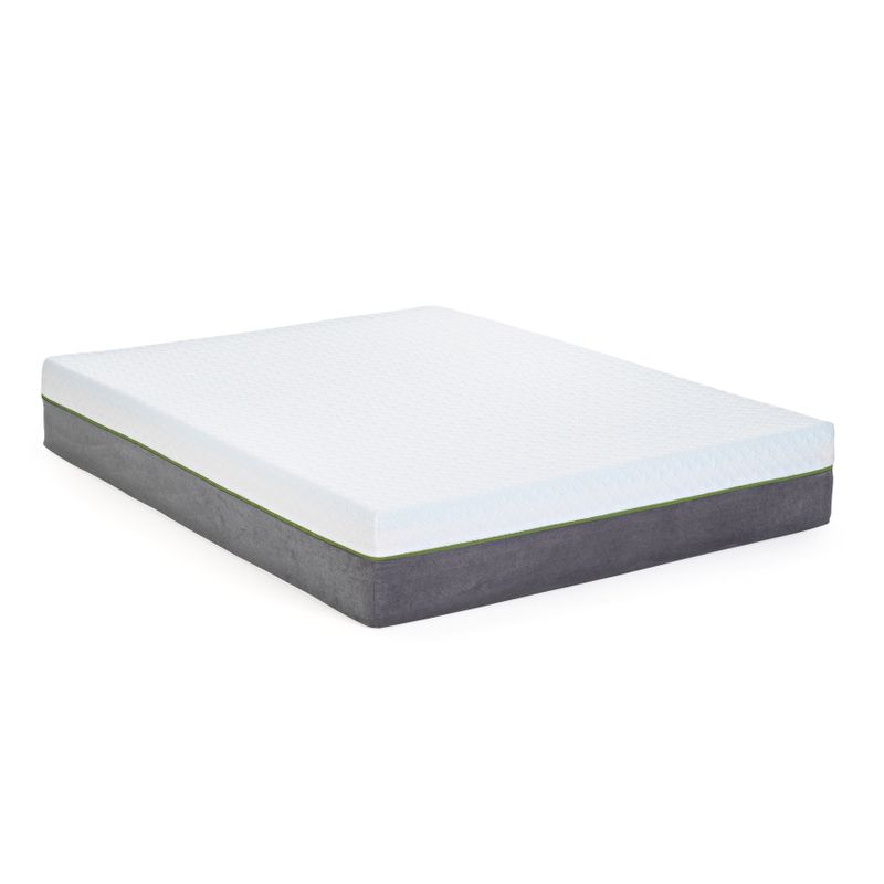 Blissful Nights 12" Copper Infused Cal King Split Memory Foam Mattress and Adjustable Base