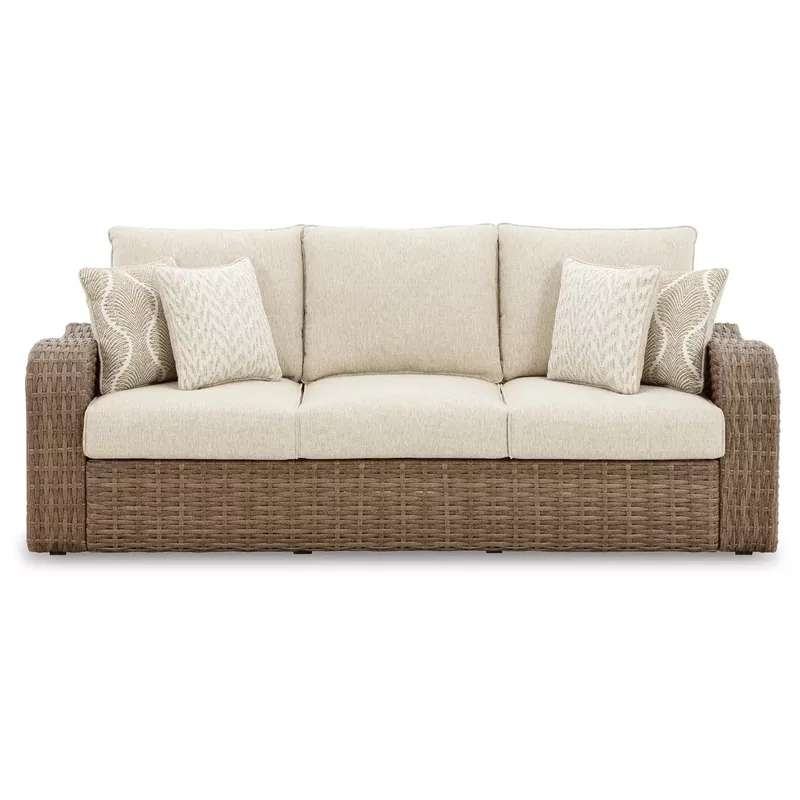 Sandy Bloom Outdoor Sofa with Cushion