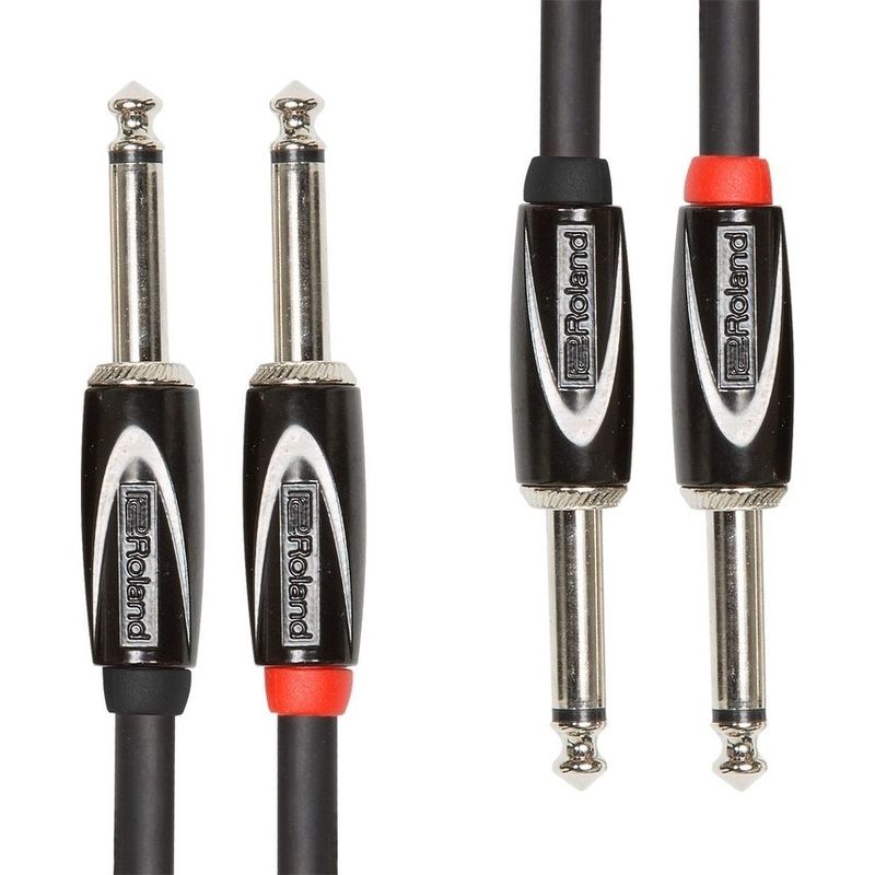 Roland RCC-10-2814 Interconnect Cable 1/4" Ends, 10' - N/A - N/A/Black - Recording Equipment - Musician/Entertainer/Techie