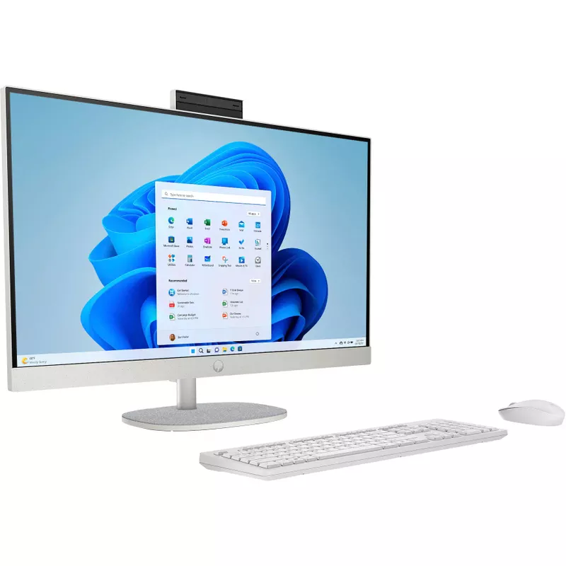 HP - 27" Full HD Touch-Screen All-in-One with Adjustable Height - Intel Core Ultra 7 - 16GB Memory - 1TB SSD - Shell White