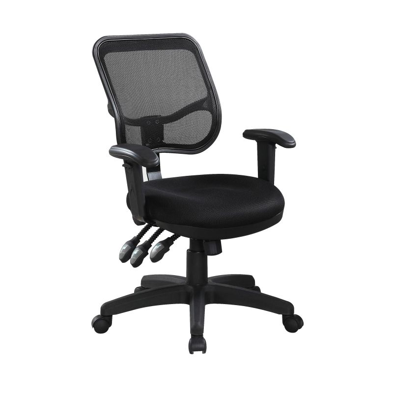 Adjustable Height Office Chair Black