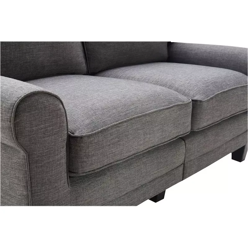 Serta - Copenhagen 3-Seat Fabric Sofa - Gray