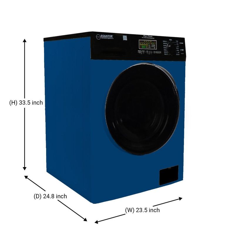 Equator 18lbs Combination Washer/Dryer - Sanitize/Allergen/Vented/Ventless Dry - 2021 model - White-Black