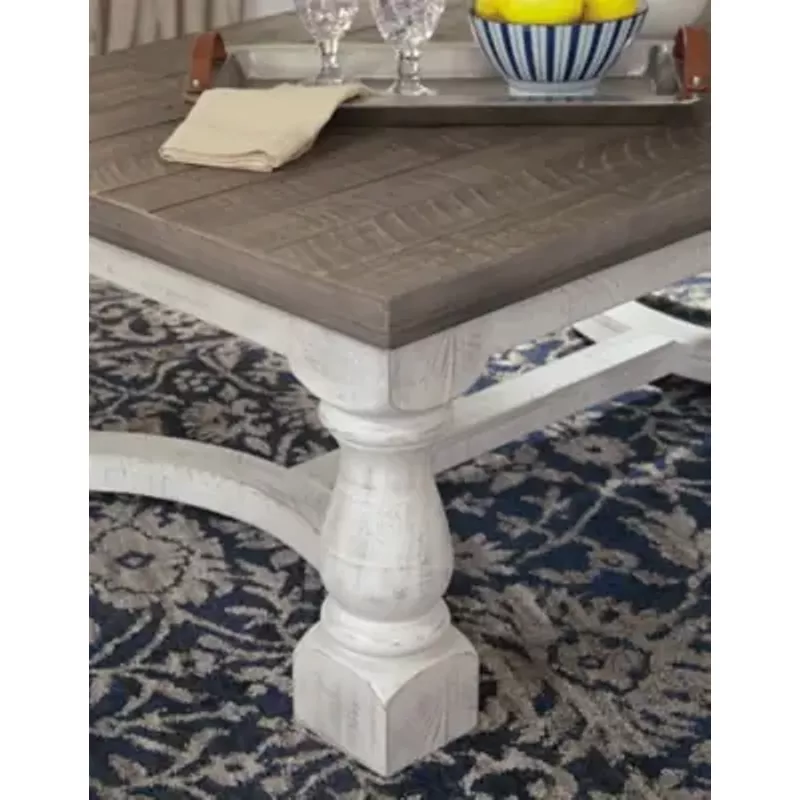 Gray/White Havalance Rectangular Cocktail Table