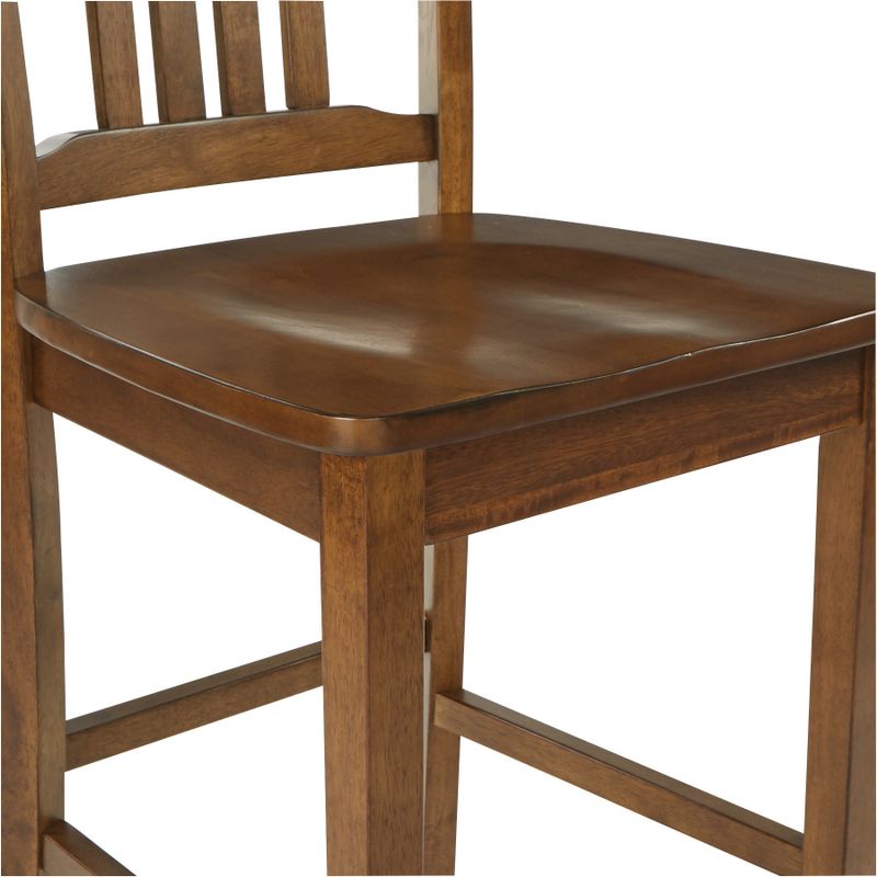 Oakland 5 Piece Dining Room Chair and Table Set in Toffee with a Wood Stain Finish - Toffee