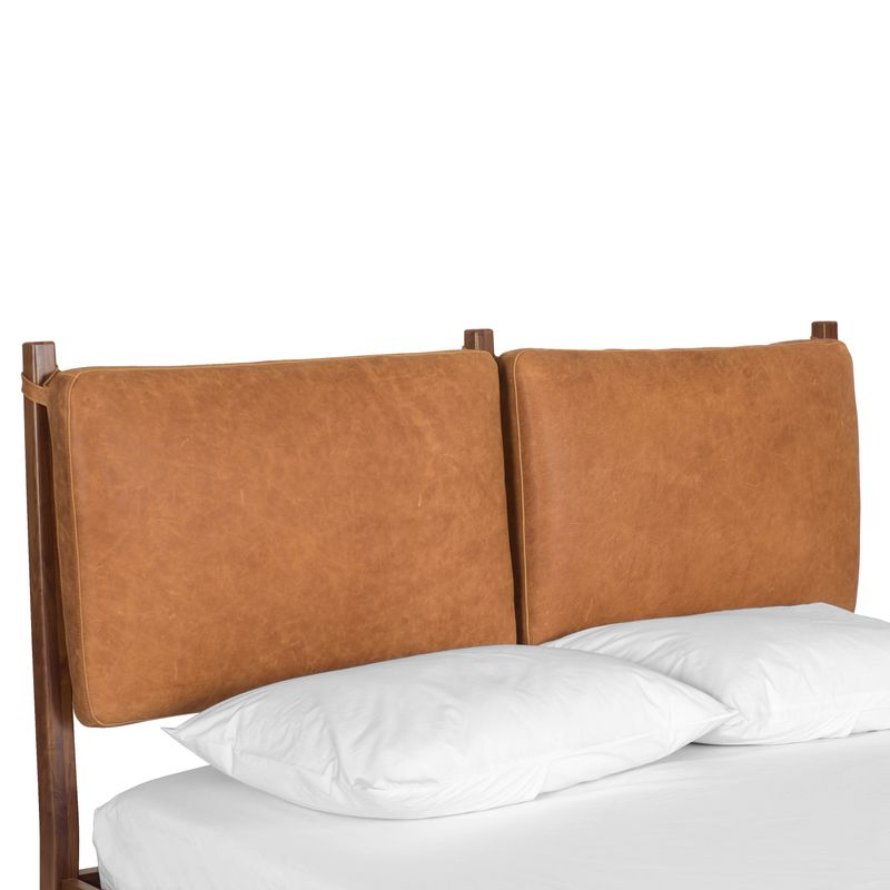 Poly and Bark Truro Bed Headboard Cushion Set - Onyx Black - Queen