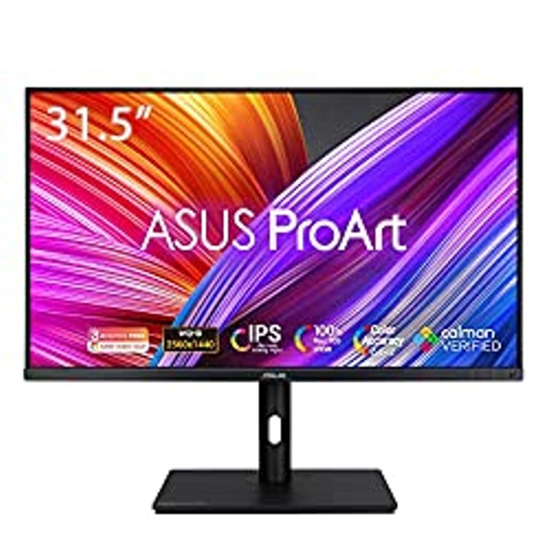 ASUS ProArt Display 31.5” 1440P Monitor (PA328QV) – IPS, QHD (2560 x 1440), 100% sRGB, 100% Rec.709, Color Accuracy ΔE < 2, Calman...