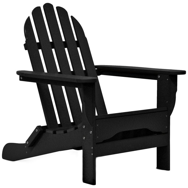 Halifax Recycled Plastic Outdoor Adirondack Chair by Havenside Home - Black