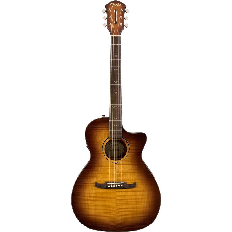 Fender Alternative FA-345CE Auditorium Acoustic-Electric Guitar, Laurel Fingerboard, 3-Tone Tea Burst