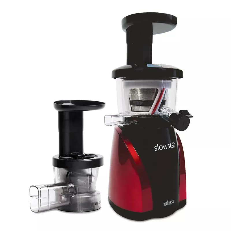 Tribest Slowstar SW-2000 Red Slow Juicer and Mincer - Tribest Slowstar Slow Juicer and Mincer - Black