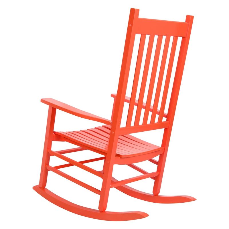 Porch & Den Steeplechase Genuine Hardwood Porch Rocker Chair - Black