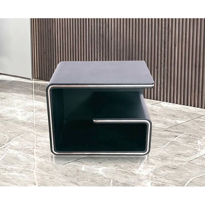Greatime Fashion Nightstand - Black-Right
