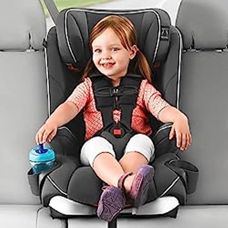 Chicco MyFit Harness + Booster Car Seat, 5-Point Harness and High Back Seat, For children 25-100 lbs. | Fathom/Grey/Blue