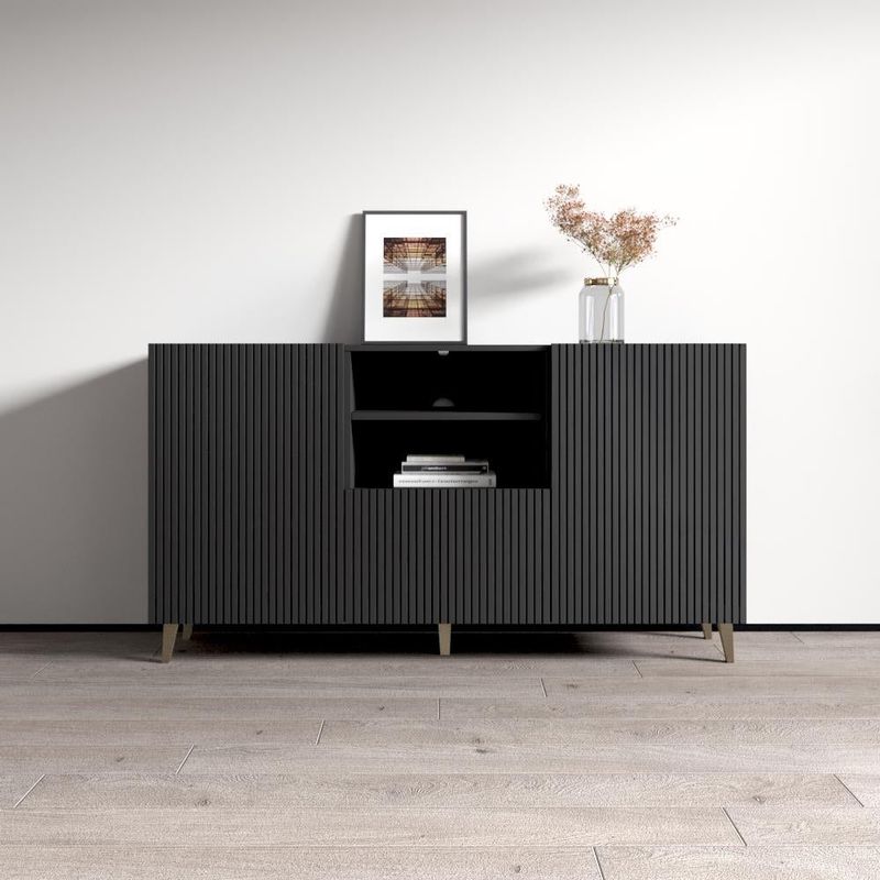 Pafos 2D1S 59" Sideboard - Black