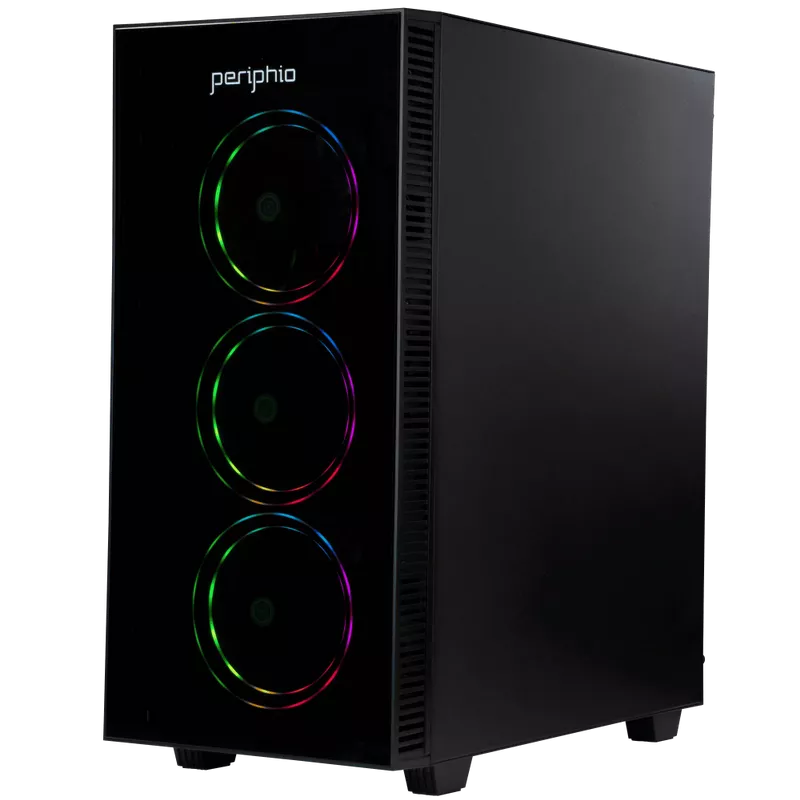 Periphio Terra Prebuilt Gaming PC, AMD Ryzen 5 4600G (4.2GHz Turbo), Radeon Vega 7 Graphics, 1TB M.2 NVMe SSD, 16GB DDR4 RAM, Windows 10, WiFi + BT