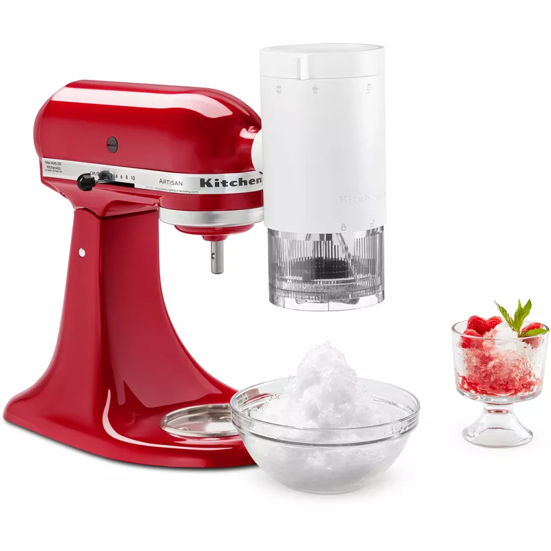 Rent to own KitchenAid Shave Ice Attachment, KSMSIA White