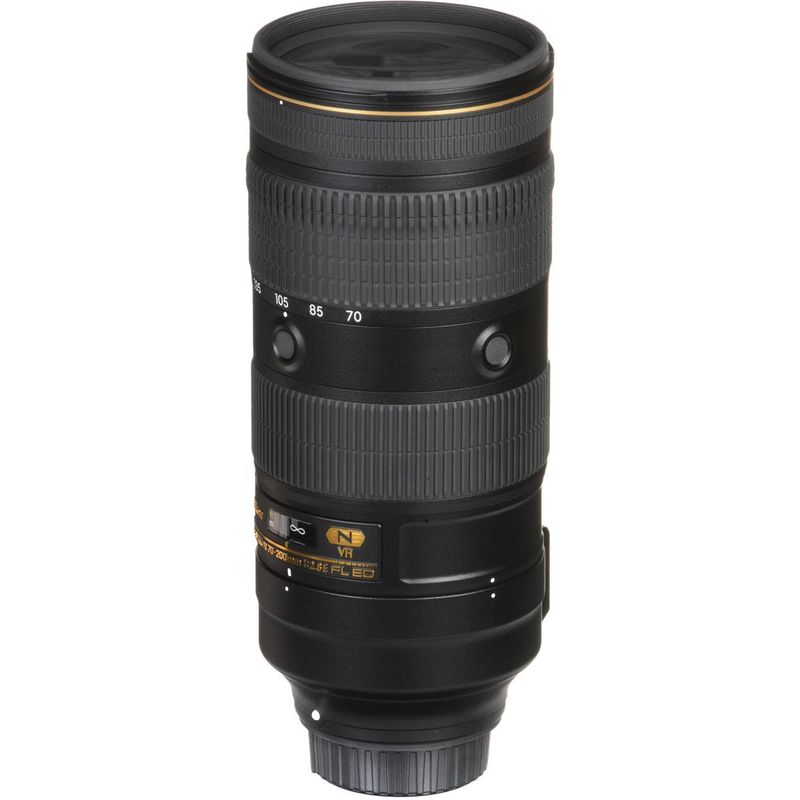 Nikon - AF-S NIKKOR 70-200mm f/2.8E FL ED VR Telephoto Zoom Lens for DSLR Cameras - Black