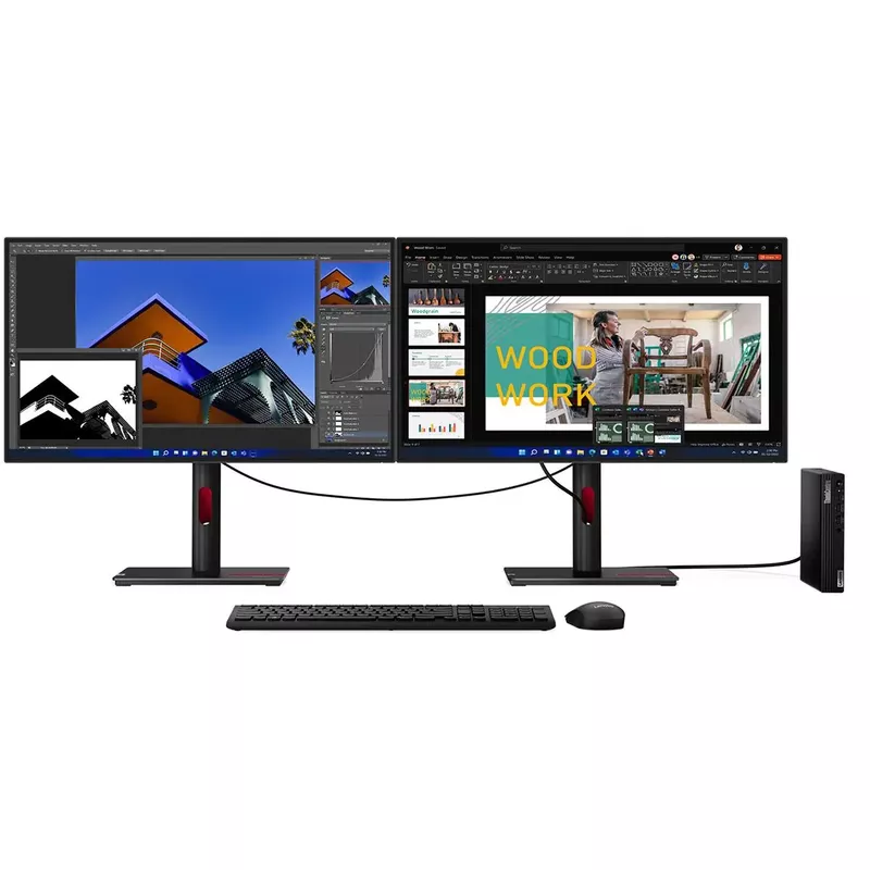 Lenovo - ThinkCentre M70q Gen 4 Desktop - Intel Core i5 - 8GB Memory - 256GB SSD - Black