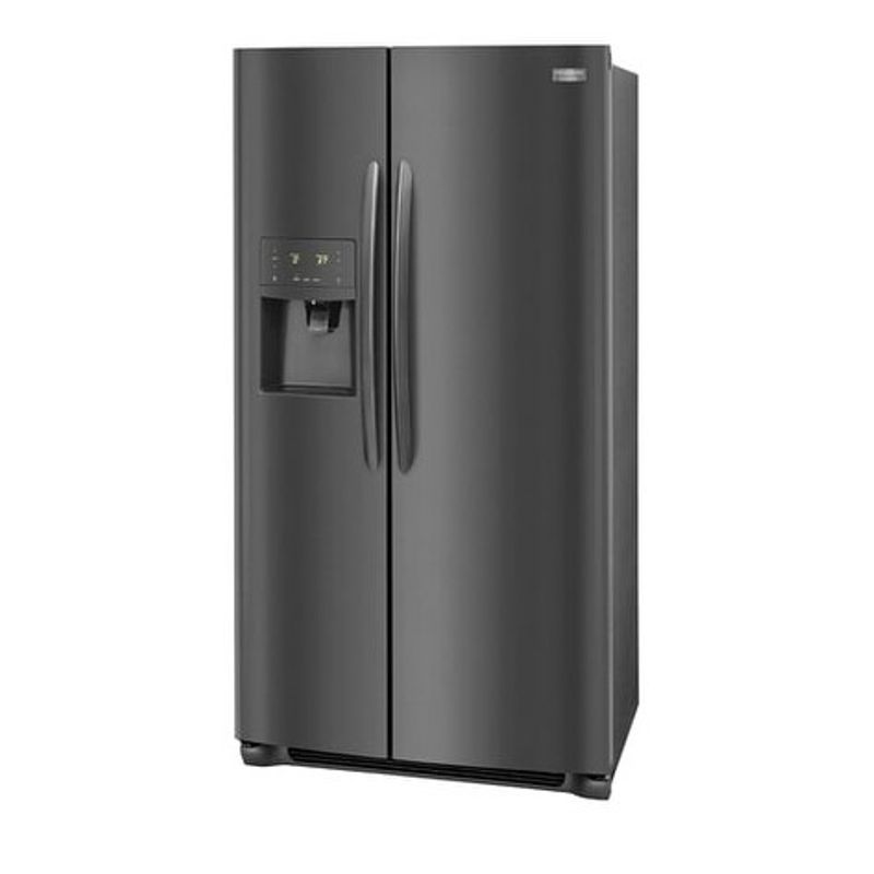 Frigidaire Gallery 25.5 Cu. Ft. Side-by-Side Refrigerator - Black - Stainless Steel - 7.1 - 10 cu. ft.
