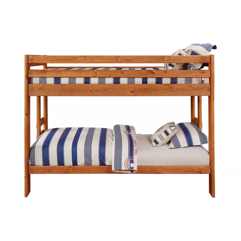 Wrangle Hill Twin over Twin Bunk Bed Amber Wash