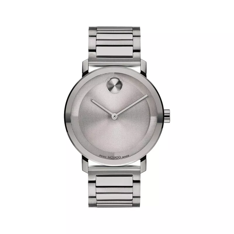 Movado - Men's Bold Evolution 2.0 Gray Ion-Plated Stainless Steel Watch Gray Dial